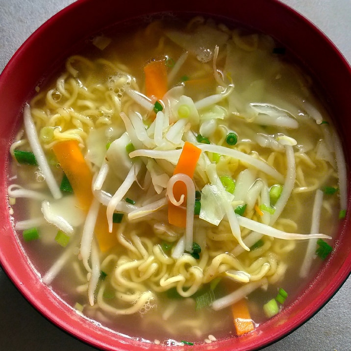 野菜ミックスで♫塩ラーメン